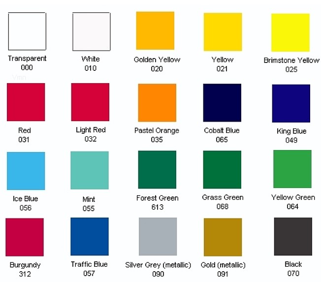 ORACAL USA : All Swatches of Vinyl Colours